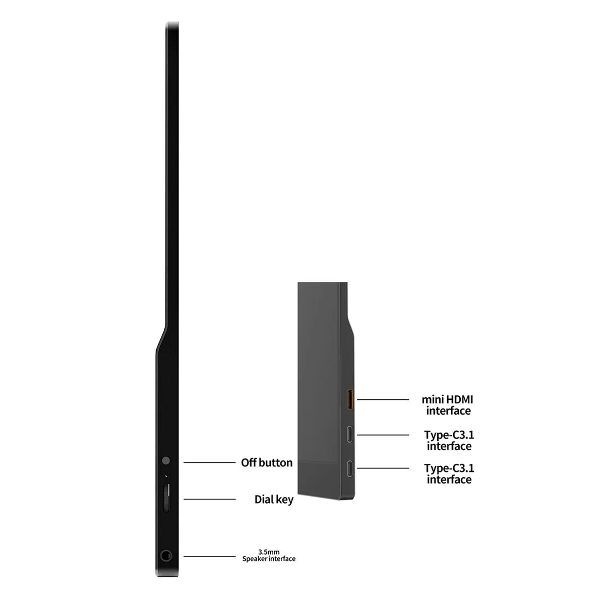 LED Ʈ ÷   CŸ HD, ġ PC TV ڽ,  ÷׿, 15.6 ġ ޴ , 1920x1080